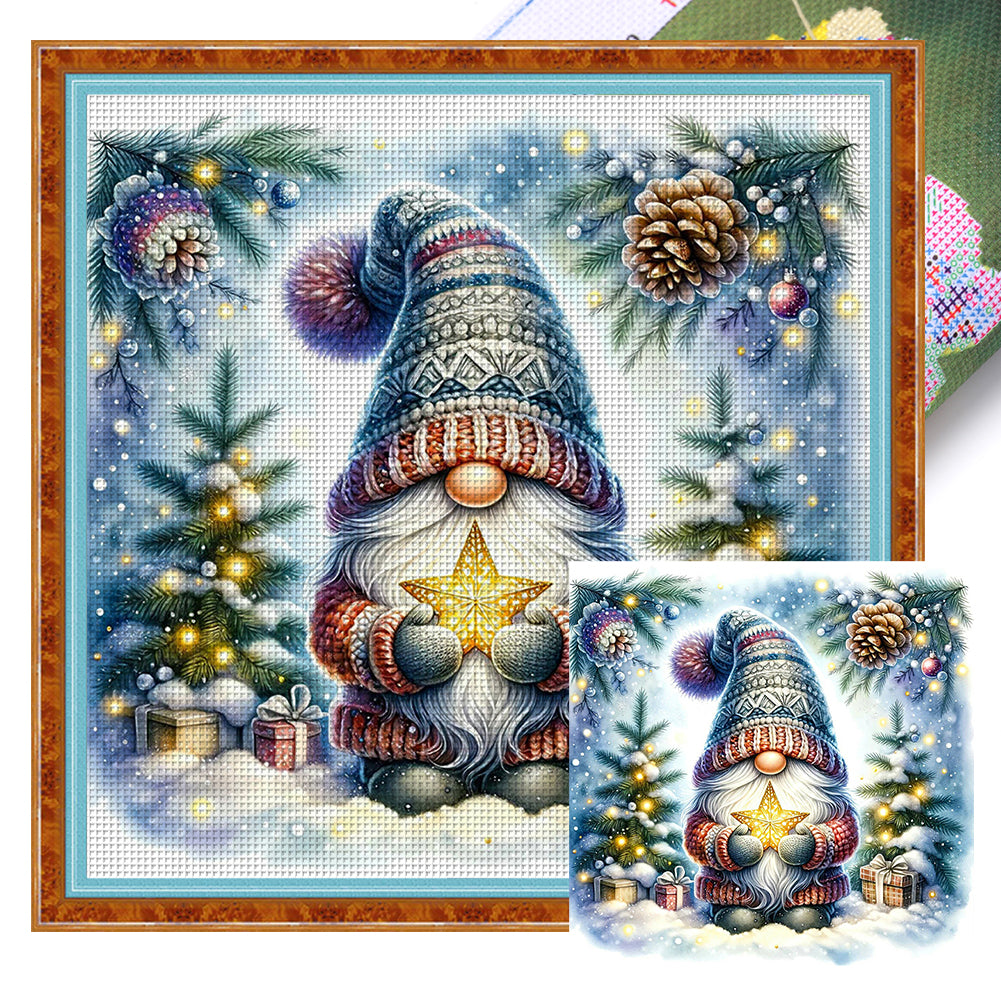 Winter Goblin - 45*45CM 11CT Stamped Cross Stitch