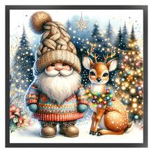 Load image into Gallery viewer, Goblin And Fawn - 45*45CM 11CT Stamped Cross Stitch
