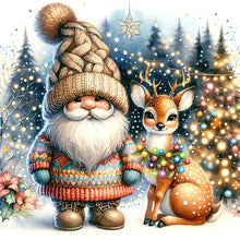 Load image into Gallery viewer, Goblin And Fawn - 45*45CM 11CT Stamped Cross Stitch
