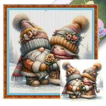 Load image into Gallery viewer, Couple Goblin - 45*45CM 11CT Stamped Cross Stitch
