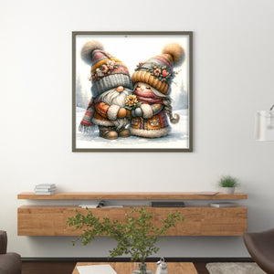 Couple Goblin - 45*45CM 11CT Stamped Cross Stitch