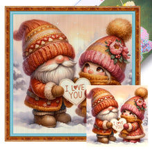 Load image into Gallery viewer, Couple Goblin - 45*45CM 11CT Stamped Cross Stitch
