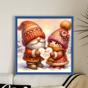 Couple Goblin - 45*45CM 11CT Stamped Cross Stitch