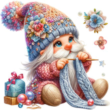 Load image into Gallery viewer, Gnome Knitting A Sweater - 45*45CM 11CT Stamped Cross Stitch

