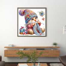 Load image into Gallery viewer, Gnome Knitting A Sweater - 45*45CM 11CT Stamped Cross Stitch
