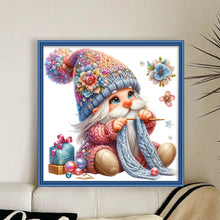 Load image into Gallery viewer, Gnome Knitting A Sweater - 45*45CM 11CT Stamped Cross Stitch
