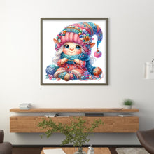 Load image into Gallery viewer, Gnome Knitting A Sweater - 45*45CM 11CT Stamped Cross Stitch
