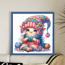 Load image into Gallery viewer, Gnome Knitting A Sweater - 45*45CM 11CT Stamped Cross Stitch
