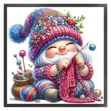 Load image into Gallery viewer, Gnome Knitting A Sweater - 45*45CM 11CT Stamped Cross Stitch
