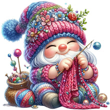 Load image into Gallery viewer, Gnome Knitting A Sweater - 45*45CM 11CT Stamped Cross Stitch
