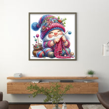 Load image into Gallery viewer, Gnome Knitting A Sweater - 45*45CM 11CT Stamped Cross Stitch
