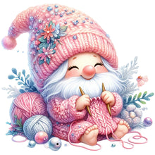 Load image into Gallery viewer, Gnome Knitting A Sweater - 45*45CM 11CT Stamped Cross Stitch
