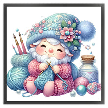 Load image into Gallery viewer, Gnome Knitting A Sweater - 45*45CM 11CT Stamped Cross Stitch
