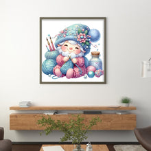 Load image into Gallery viewer, Gnome Knitting A Sweater - 45*45CM 11CT Stamped Cross Stitch
