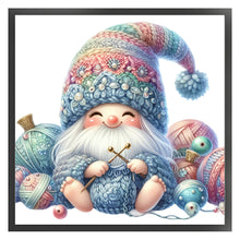 Load image into Gallery viewer, Gnome Knitting A Sweater - 45*45CM 11CT Stamped Cross Stitch
