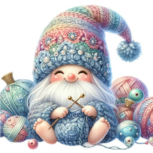 Load image into Gallery viewer, Gnome Knitting A Sweater - 45*45CM 11CT Stamped Cross Stitch
