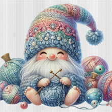 Load image into Gallery viewer, Gnome Knitting A Sweater - 45*45CM 11CT Stamped Cross Stitch
