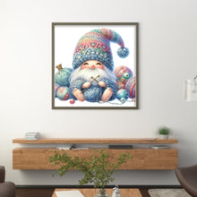 Load image into Gallery viewer, Gnome Knitting A Sweater - 45*45CM 11CT Stamped Cross Stitch
