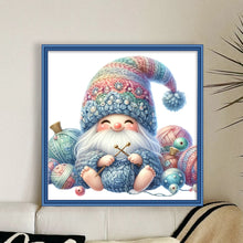 Load image into Gallery viewer, Gnome Knitting A Sweater - 45*45CM 11CT Stamped Cross Stitch
