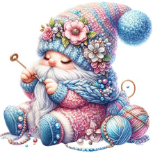Load image into Gallery viewer, Gnome Knitting A Sweater - 45*45CM 11CT Stamped Cross Stitch
