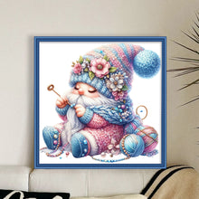 Load image into Gallery viewer, Gnome Knitting A Sweater - 45*45CM 11CT Stamped Cross Stitch

