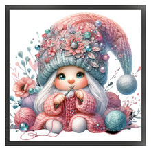 Load image into Gallery viewer, Gnome Knitting A Sweater - 45*45CM 11CT Stamped Cross Stitch

