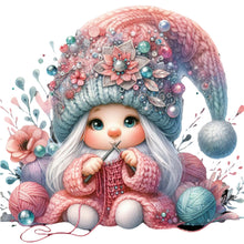 Load image into Gallery viewer, Gnome Knitting A Sweater - 45*45CM 11CT Stamped Cross Stitch

