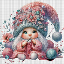 Load image into Gallery viewer, Gnome Knitting A Sweater - 45*45CM 11CT Stamped Cross Stitch
