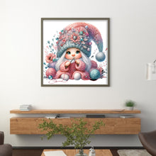 Load image into Gallery viewer, Gnome Knitting A Sweater - 45*45CM 11CT Stamped Cross Stitch
