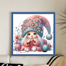 Load image into Gallery viewer, Gnome Knitting A Sweater - 45*45CM 11CT Stamped Cross Stitch
