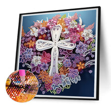 Load image into Gallery viewer, Cross Paper Painting 30*30CM(Canvas) Partial Special Shaped Drill Diamond Painting
