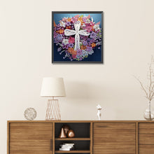 Load image into Gallery viewer, Cross Paper Painting 30*30CM(Canvas) Partial Special Shaped Drill Diamond Painting
