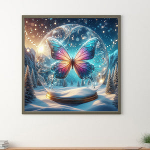 Fantasy Butterfly 30*30CM(Canvas) Full Round Drill Diamond Painting