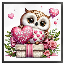 Load image into Gallery viewer, Love Owl - 40*40CM 11CT Stamped Cross Stitch
