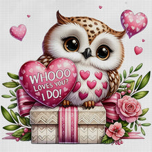 Load image into Gallery viewer, Love Owl - 40*40CM 11CT Stamped Cross Stitch
