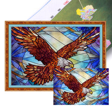 Load image into Gallery viewer, Glass Painting-Eagle - 60*40CM 11CT Stamped Cross Stitch
