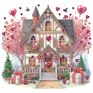 Love House 30*30CM(Canvas) Partial Special Shaped Drill Diamond Painting