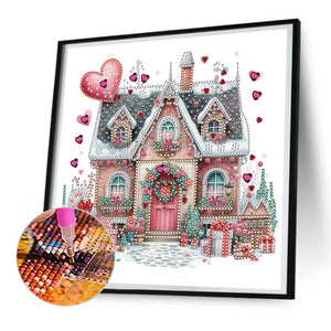 Love House 30*30CM(Canvas) Partial Special Shaped Drill Diamond Painting