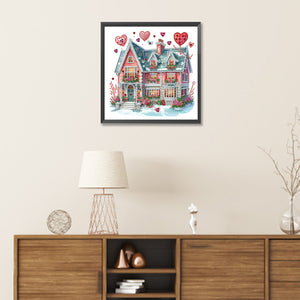 Love House 30*30CM(Canvas) Partial Special Shaped Drill Diamond Painting