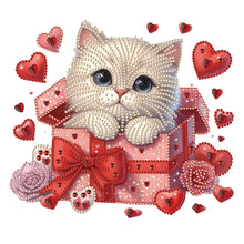 Load image into Gallery viewer, Surprised Cat 30*30CM(Canvas) Partial Special Shaped Drill Diamond Painting
