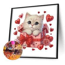 Load image into Gallery viewer, Surprised Cat 30*30CM(Canvas) Partial Special Shaped Drill Diamond Painting
