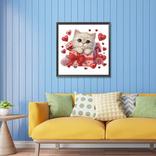 Load image into Gallery viewer, Surprised Cat 30*30CM(Canvas) Partial Special Shaped Drill Diamond Painting
