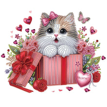 Load image into Gallery viewer, Surprised Cat 30*30CM(Canvas) Partial Special Shaped Drill Diamond Painting
