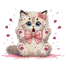 Load image into Gallery viewer, Surprised Cat 30*30CM(Canvas) Partial Special Shaped Drill Diamond Painting
