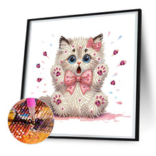 Load image into Gallery viewer, Surprised Cat 30*30CM(Canvas) Partial Special Shaped Drill Diamond Painting
