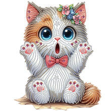 Load image into Gallery viewer, Surprised Cat 30*30CM(Canvas) Partial Special Shaped Drill Diamond Painting
