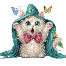 Load image into Gallery viewer, Surprised Cat 30*30CM(Canvas) Partial Special Shaped Drill Diamond Painting
