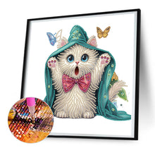 Load image into Gallery viewer, Surprised Cat 30*30CM(Canvas) Partial Special Shaped Drill Diamond Painting
