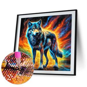 Wolf 30*30CM(Canvas) Full Round Drill Diamond Painting