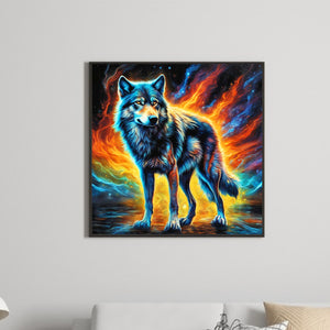 Wolf 30*30CM(Canvas) Full Round Drill Diamond Painting